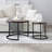Round Coffee Tables Set Nesting Table For Living Room,nightstand With Metal Base For Small Space