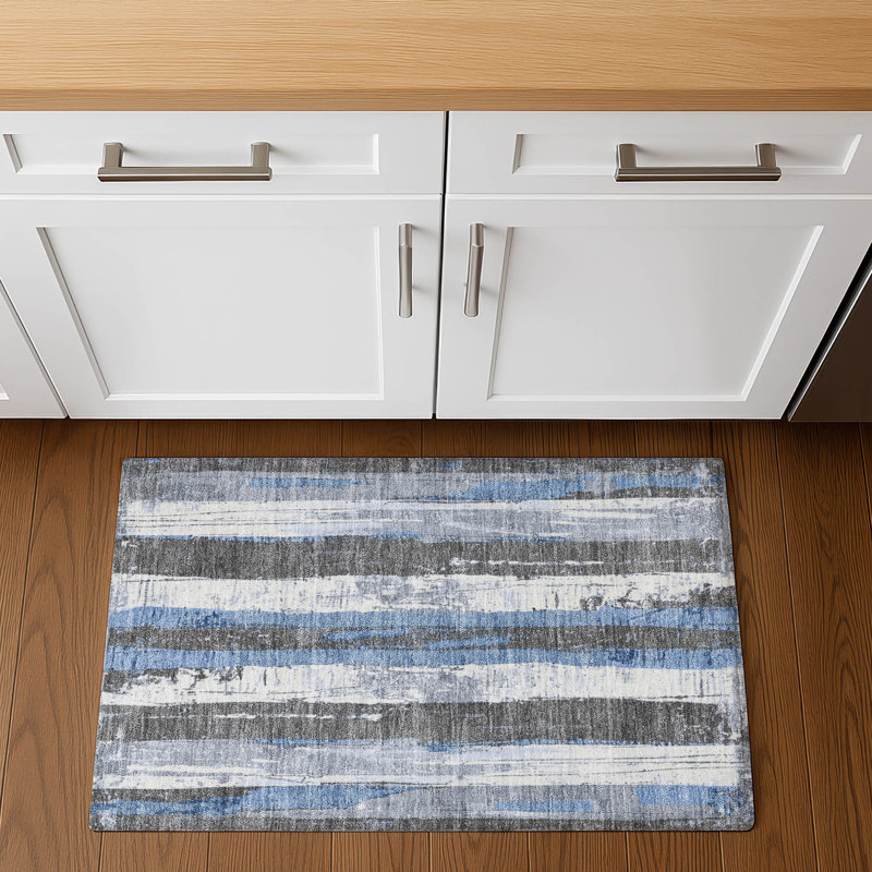 Premium Machine Washable Crestover AMF1872 Stripes Rug, Rectangle 1'8" x 2'6"