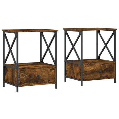 Cinar 50cm W Iron Bedside Table