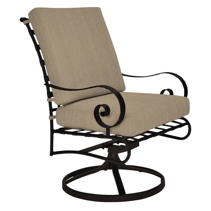 Classico Outdoor Rocker Chair, Carbon Black, Alcazar Redwood