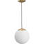 Luminaire suspendu moyen avec globe en verre opale-325111810