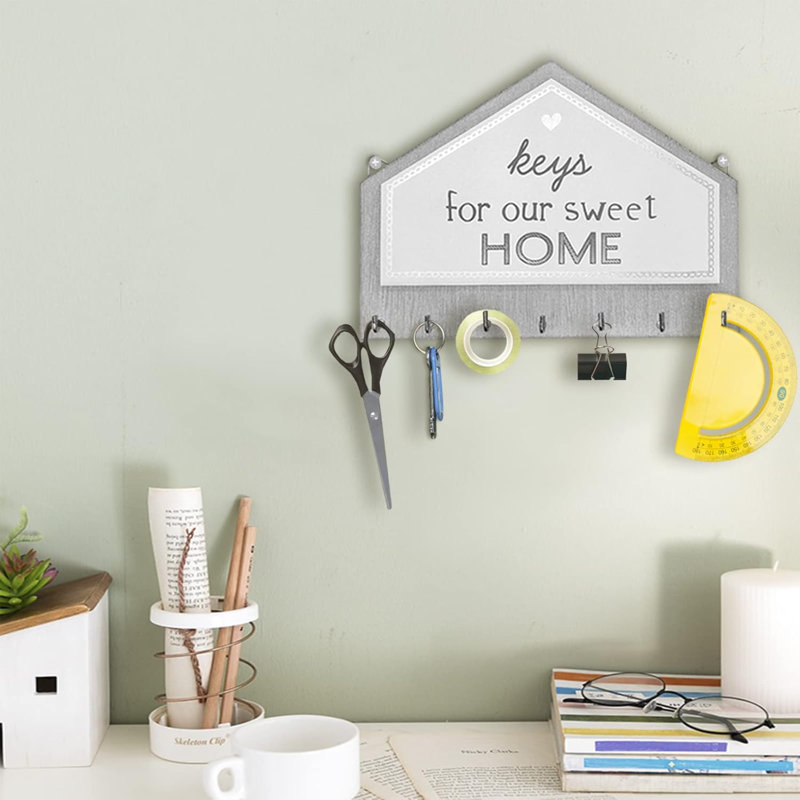 Lavertue Wall Organizer with Key Hooks