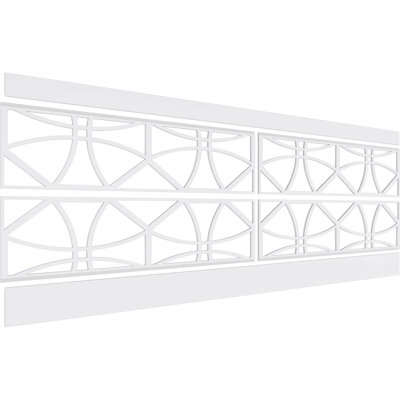 32'' H x 94.5'' W x 0.625'' D Expanded Cellular PVC Wainscot Paneling