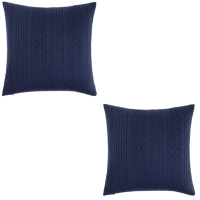 Knit Collection with Geometric pattern Acrylic Throw Square