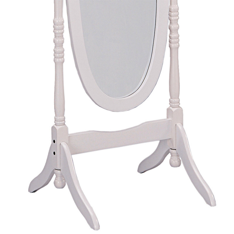 Miroir de plancher, Blanc