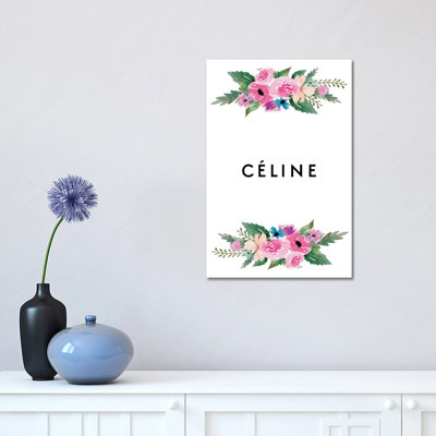 Celine & Flowers by Mirano - Print on Canvas