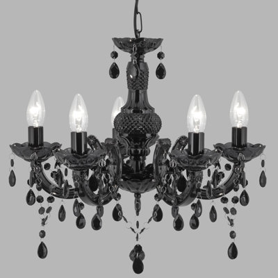 Kelly 5 - Light Candle Style Chandelier