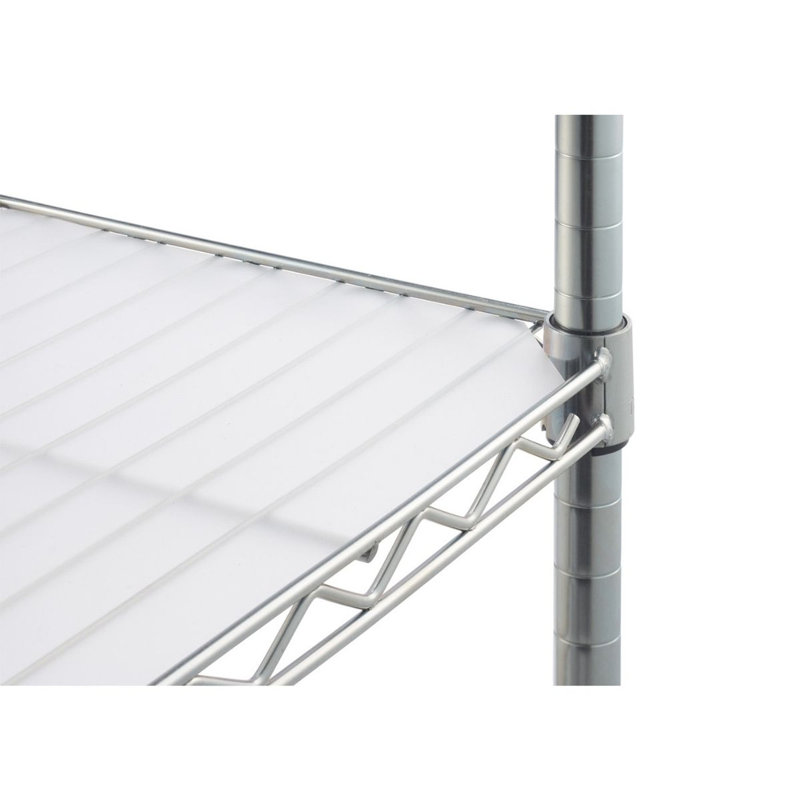 Tablette transparente TRINITY Frosty (ensemble de 4), 36 po x 18 po