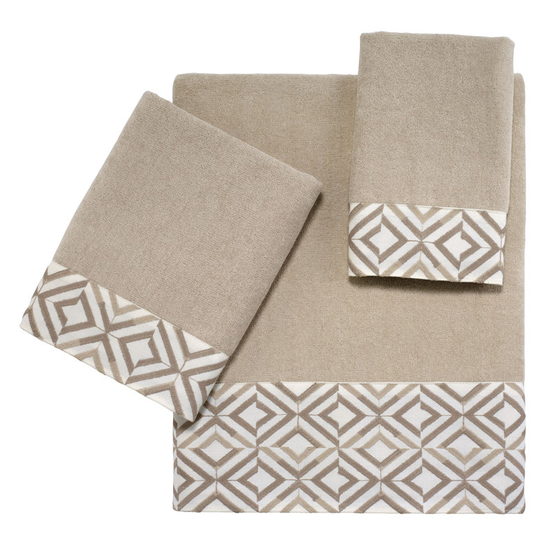 Linen and Ivory Cotton Fingertip Towel Set