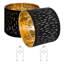 Abat-jour tambour avec abat-jour rond moyen 13 x 13 x 10 pouces avec harpe