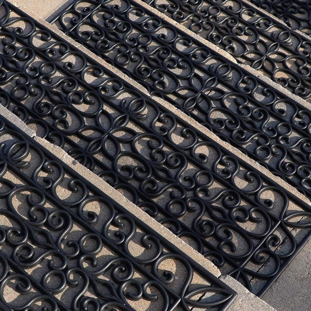 Darby Home Co Rubber Stair Treads Non-Slip Outdoor 48X10 (5-Pack) Black ...