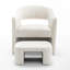 Fauteuil demi-tonneau avec repose-pieds Kyah-220945848
