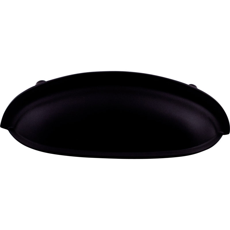 Somerset 3" Center to Center Cup/Bin pull, Black
