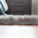 Diller Gray Faux Sheepskin Fur Machine Washable Shag Fluffy Area Rug