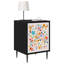 36cm W Engineered Wood Bedside Table