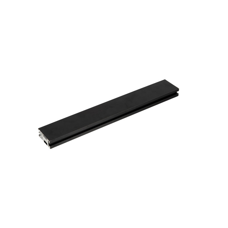 Rail réglable en acier inoxydable pour portes de douche, finition nickel brossé, style moderne pour salle de bain