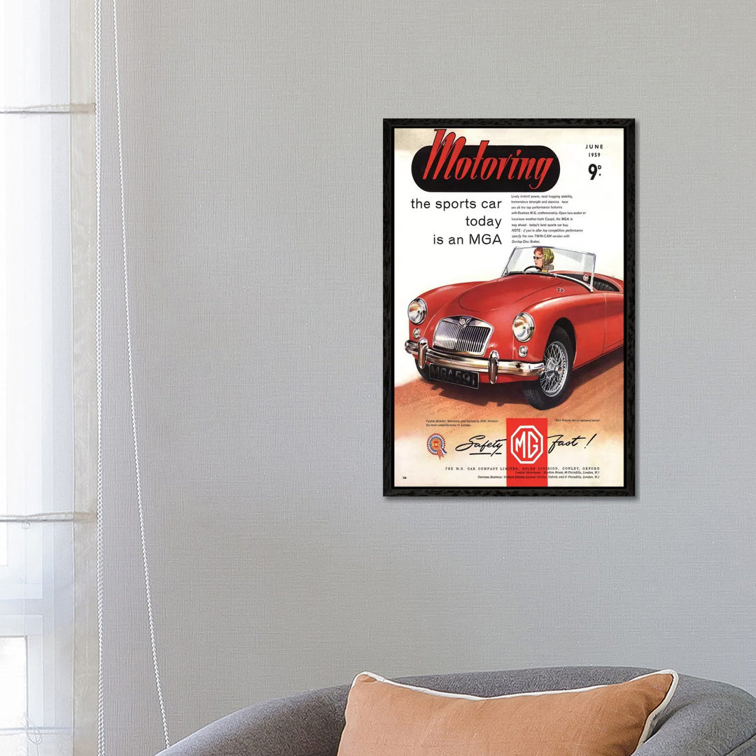 1950s MG Convertible Magazine Advert by The Advertising Archives - Gallery-Wrapped Canvas Giclée on Canvas