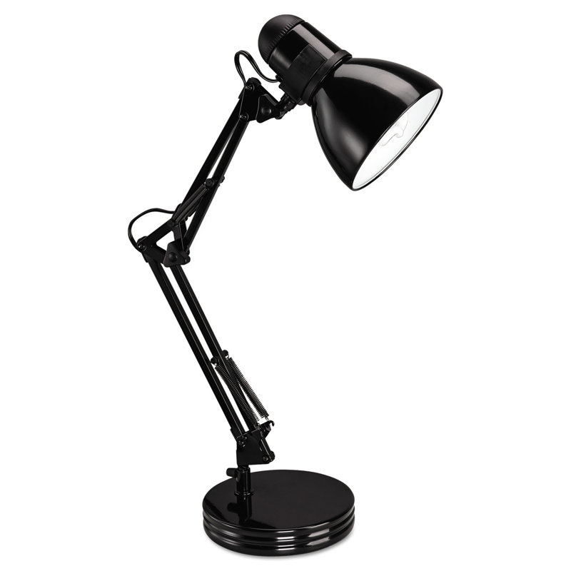 Black Adjustable Metal Architect Desk Lamp with Jointed Arm