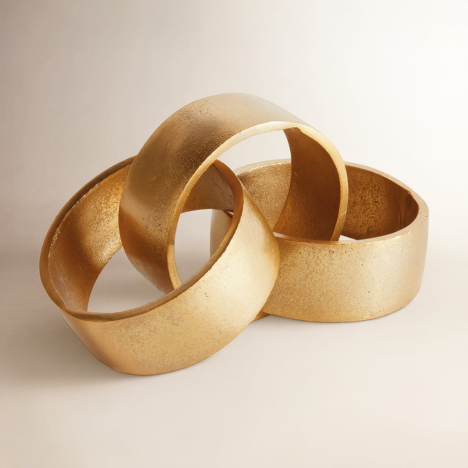 CORBIN ROUND CHAIN SCULPTURE, Gold