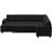 Shavera Velvet L Shaped Sectional Sofa Bed Sleeper Couch With Storage Ottoman-100585101