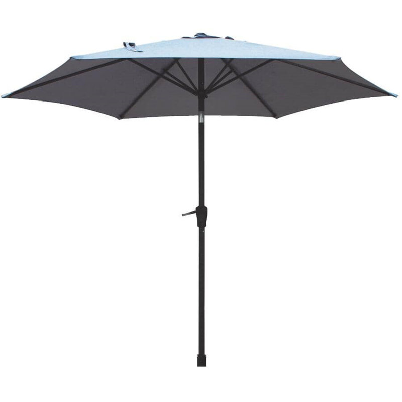 Parasol de marché pour patio, gris