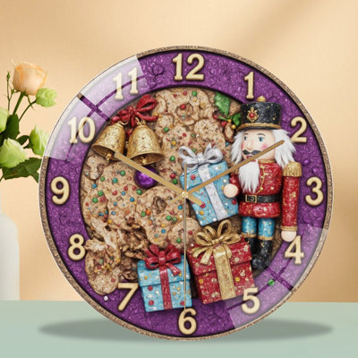 Horloge murale de Noël 12 po