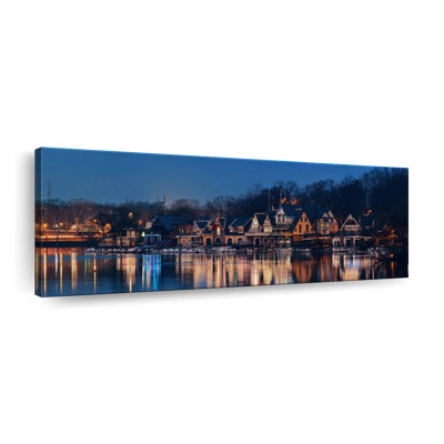 " Philadelphia Boathouse Row Canvas Print "