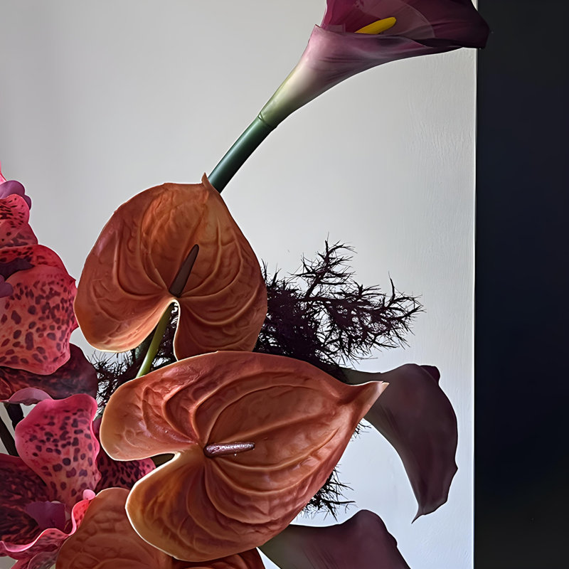 Ornements de fleurs simulées