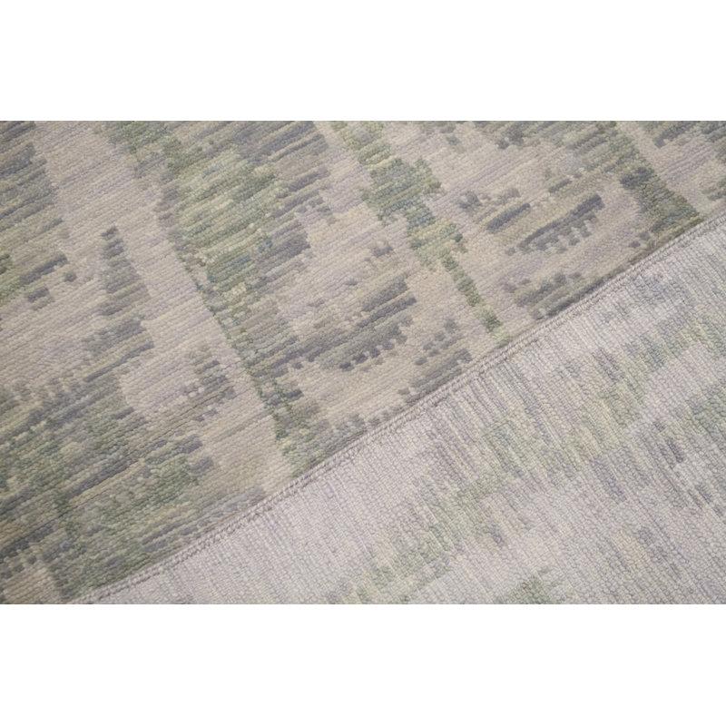 Tapis gris de haute qualité noué à la main