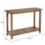 Console de canapé d'entrée en bois brun patiné Castleton