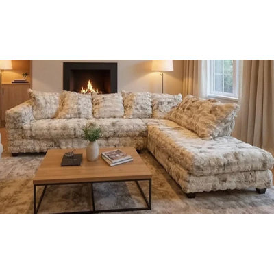 Shildon Beige Sectional Sofa – Spacious, Stylish & Durable Living Room Set