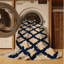 Tapis brun treillis lavable à la machine-1766445153