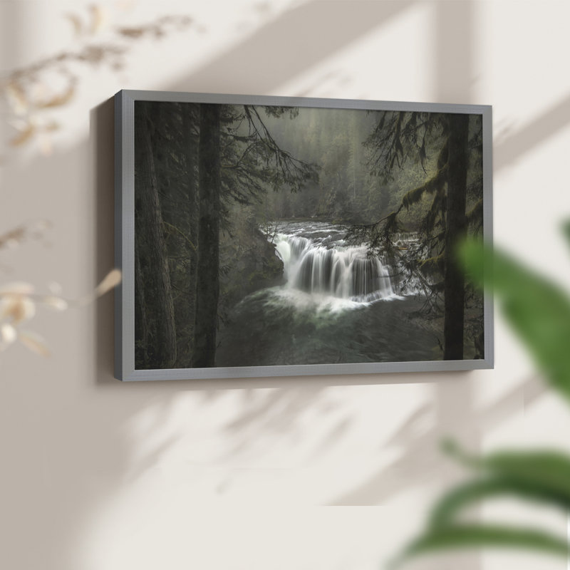 Misty -Framed Print - Restickable, Gray, 11" H x 14" W