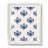 Indigo Bloom Pattern I -Framed Print