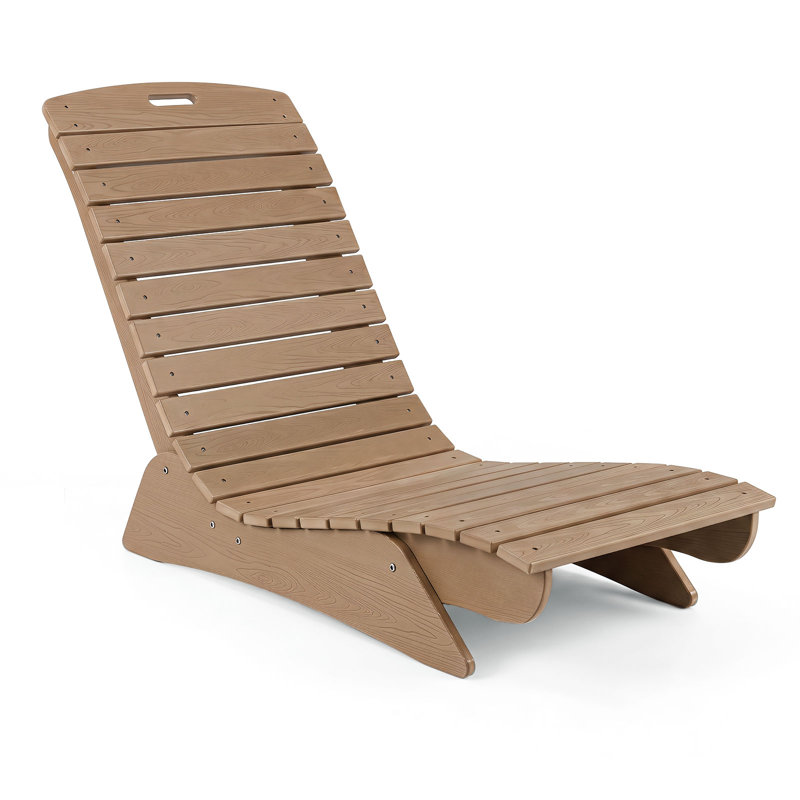 1 chaise longue de piscine en PEHD (1 pièce), pour une profondeur d'eau de 14 à 22 cm, anti-flottante, marron., Brown