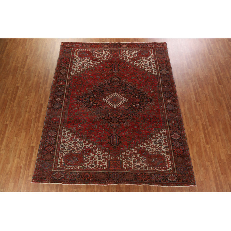 Tapis géométrique rétro 10 x 12