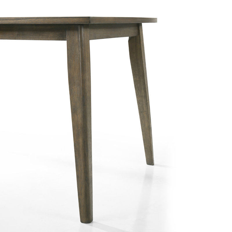 Brun / rectangulaire + bois massif + table de salle à manger