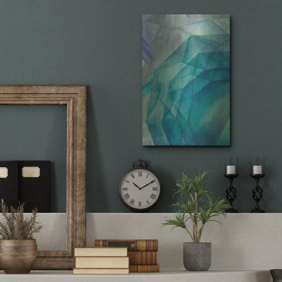 «Gemstones II» par Grace Popp, art mural en métal, 24 po x 36 po