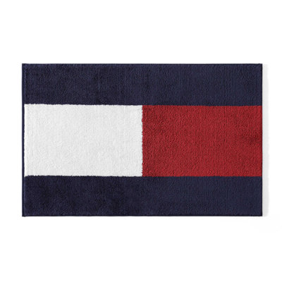 Tommy Hilfiger Flag Blue Bath Rug