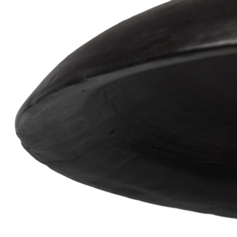 Luminaire suspendu en dome à 1 lumière, Terre cuite noire vieillie