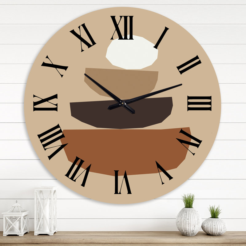 Horloge murale moderne, Médium