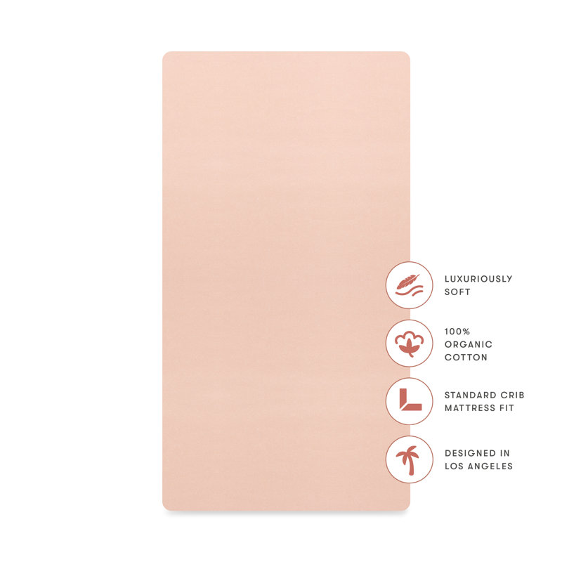 Crib Sheet in GOTS Certified Organic Brushed Cotton, Ivory