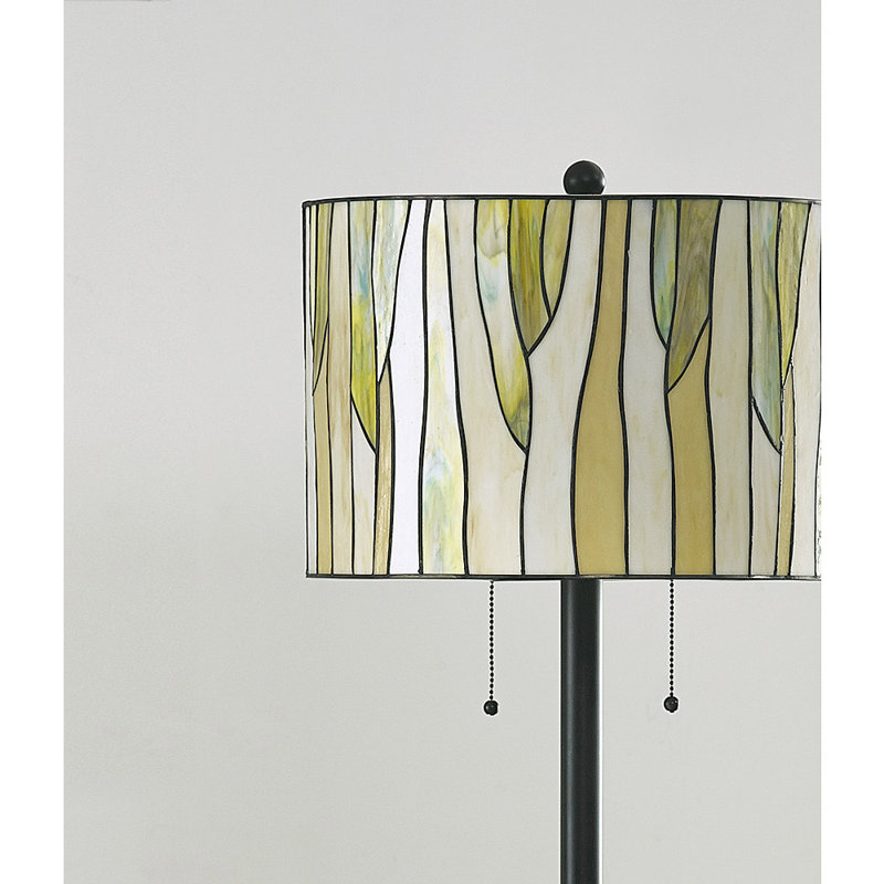 Mccant 61'' Traditional Floor Lamp, Green