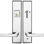 Rockwell Security Polished Chrome Single Cylinder Levers with Deadbolt Entry Set