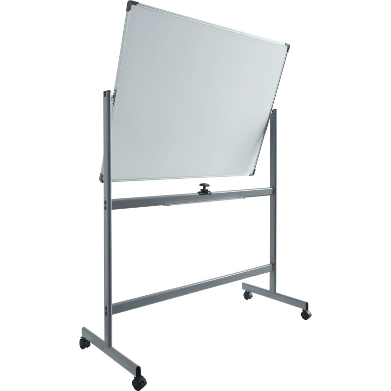 Lorell Yes Steel Freestanding Whiteboard, 76" X 75.75"