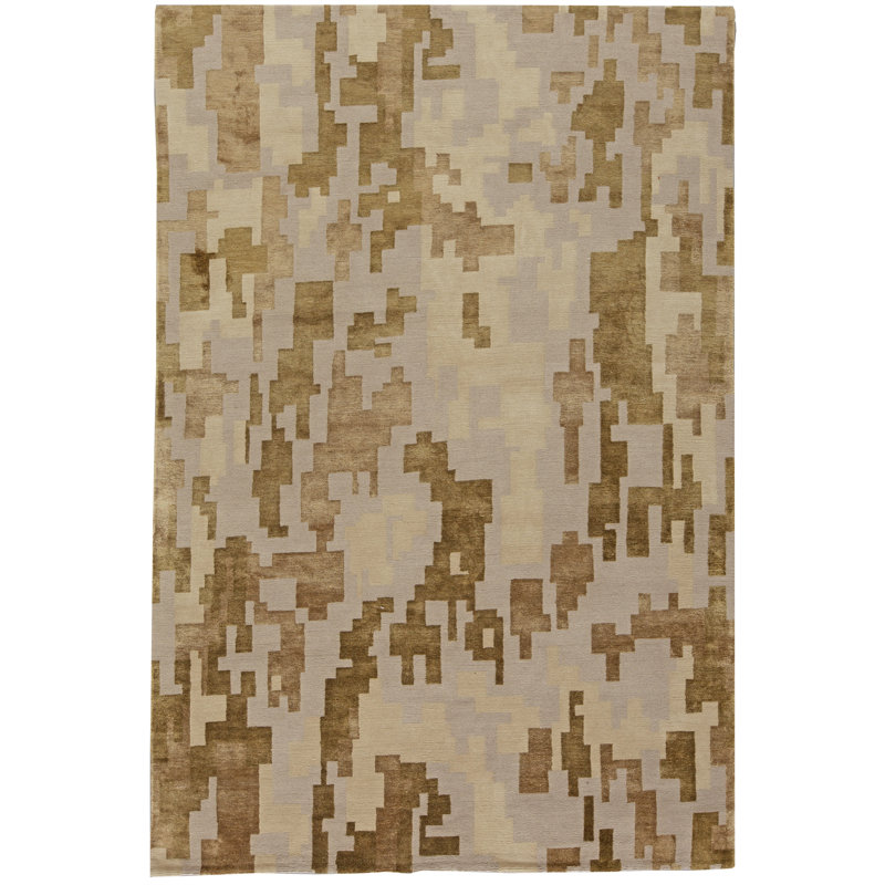 Modern One-of-a-Kind Rectangle 6' X 9' Hand Knotted Area Rug