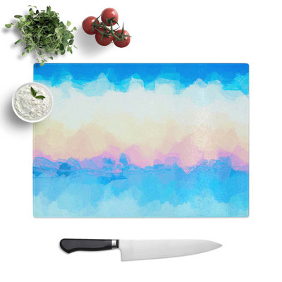 Tempered Glass Cold Mountain Chopping Board