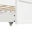 Lit de jour simple en bois avec lit gigogne simple (blanc)