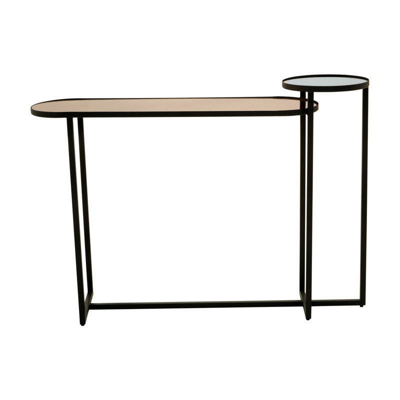 119cm Glass Top Console Table