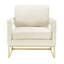 Fauteuil en velours l 33,5 po Isabel-173054015